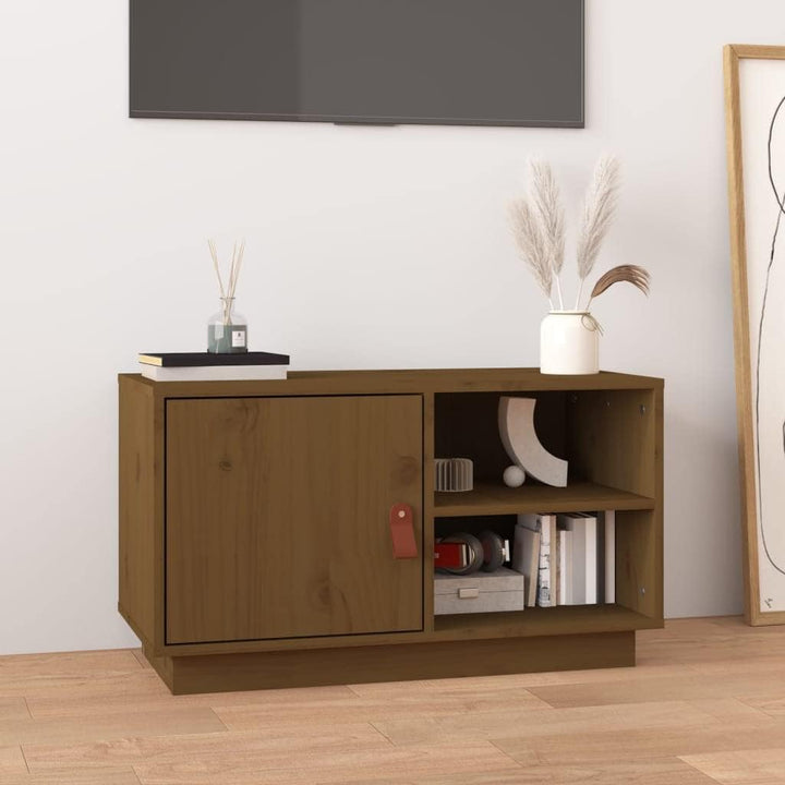 TV Schrank, TV Lowboard mit 1 Tür und 2 offenen Fächern, Fernsehtisch, Fernsehschrank, TV-Tisch, TV