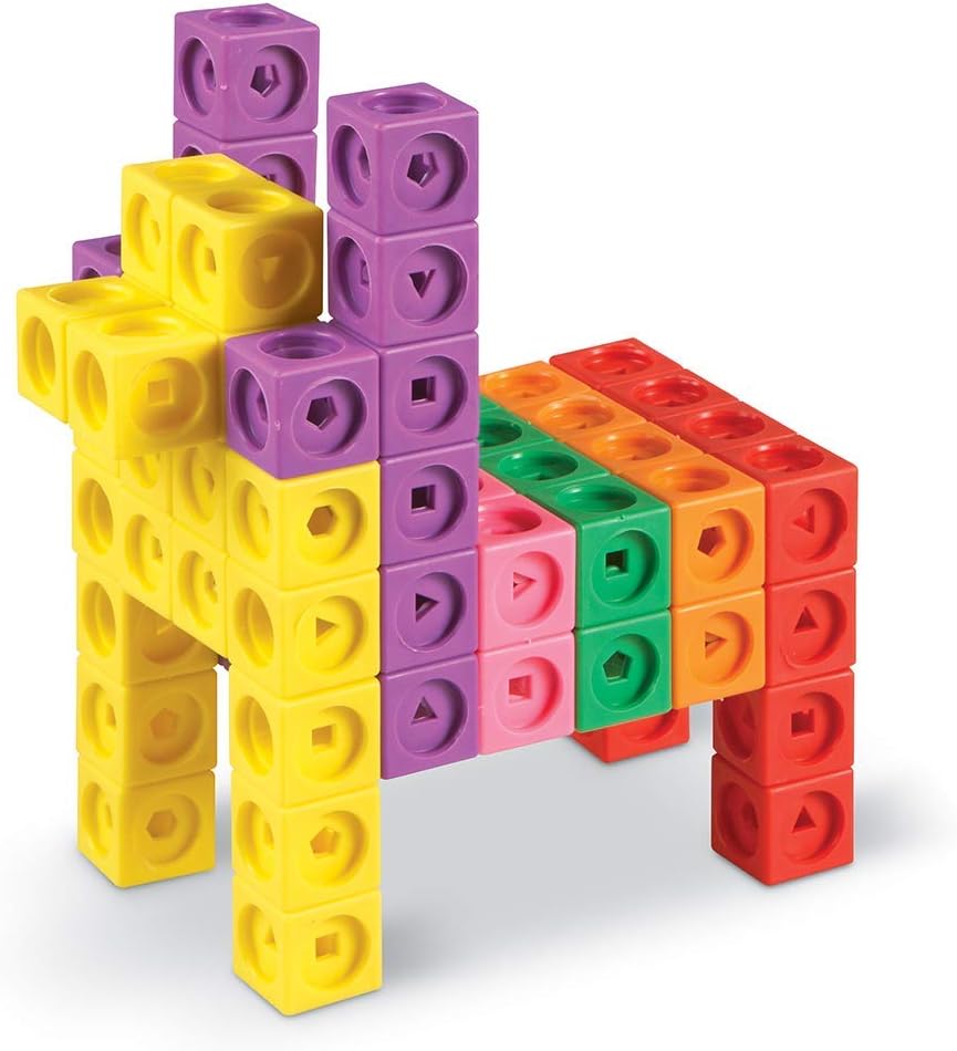 Learning Resources Big Builders für Baumeister – MathLink-Steckwürfel