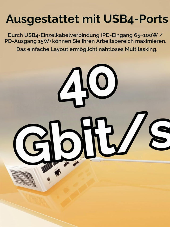 MINIS FORUM M1 Lite-125U Mini-PC mit Intel Core Ultra 5 125U (12C/14T, bis zu 4,3 GHz), 16 GB DDR5 5