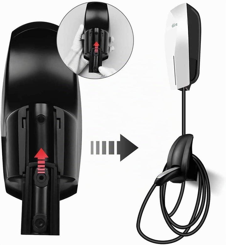 EV Ladegerät Typ 2 Wandhalterung für Ladekabel Wallbox Ladestation Ladekabel Organizer Ladegerät Hal