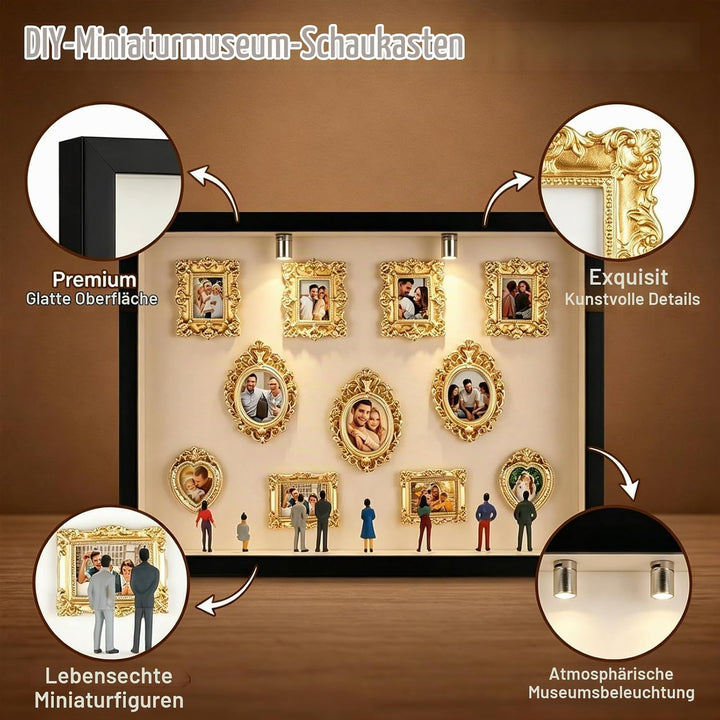 DIY Mini Museum Silhouette Box, DIY Mini Museum Bilderrahmen, Mi ni Figuren, Mi ni Menschen Figuren