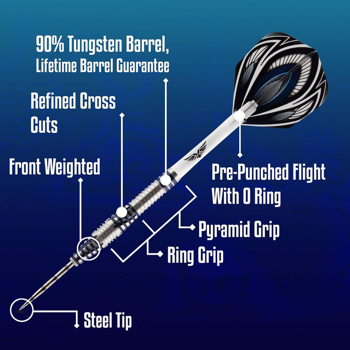 Shot! Dart Birds of Prey I Falcon Front Weighted 25g Steeldart
