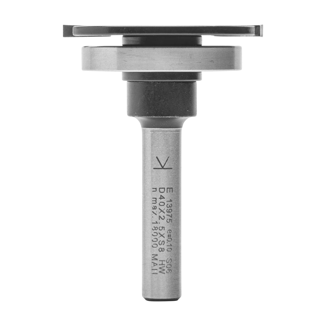 ENT 13975 Scheibennutfräser HW, Schaft (S) 8 mm, Durchmesser (D) 40 mm, NL 2,5 mm, ØKL 32 mm, T 4 mm