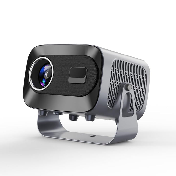 Mini Smart Beamer 4K Heimkino, Unterstützt 1080P, Tragbarer Projektor mit WiFi 6 und Bluetooth 5, El
