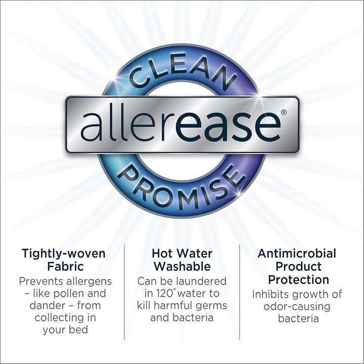 Aller-Ease AllerEase Matratzenschoner, wasserdicht, Queen-Size-Grösse, Polyester, Reissverschluss, A