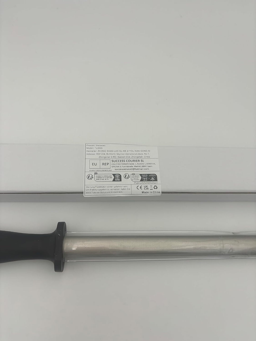 RGBS 12 inch Diamant Wetzstahl Messerschärfer Stab 600 Körnung, Professional Extra Fine Oval Messers