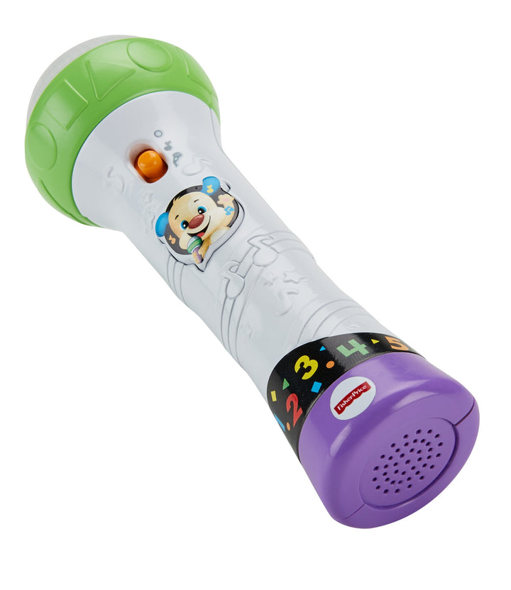 Fisher-Price FBP32 Lernspass Mikrofon Lernspielzeug für Buchstaben Zahlen Farben und Sätzen mit Aufn