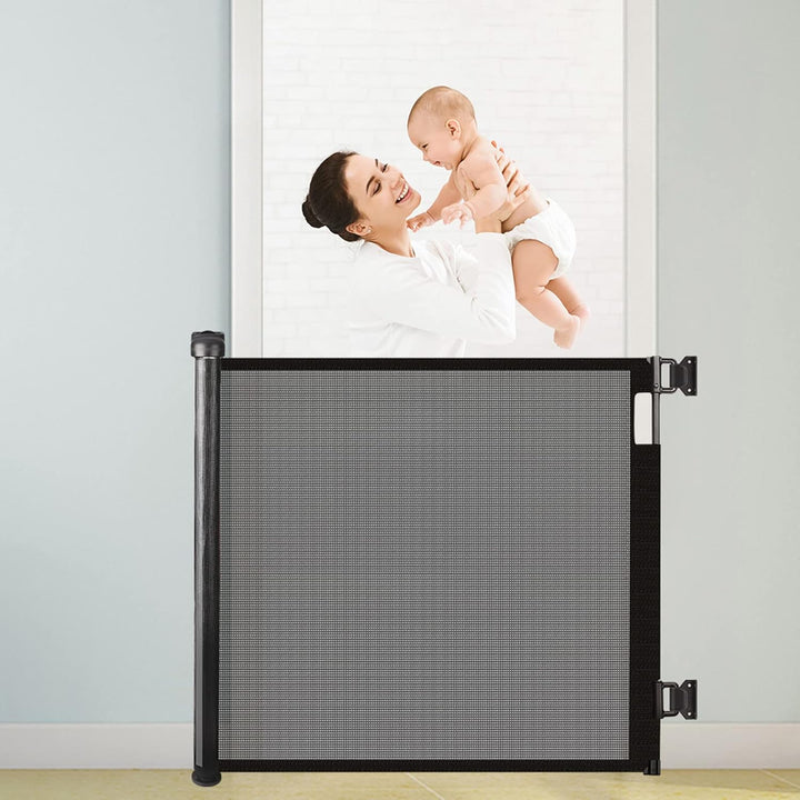 HollyHOME Treppenschutzgitter Ausziehbar 0-180cm, Extra Breit Babygitter, Einhandbedienung, Türschut