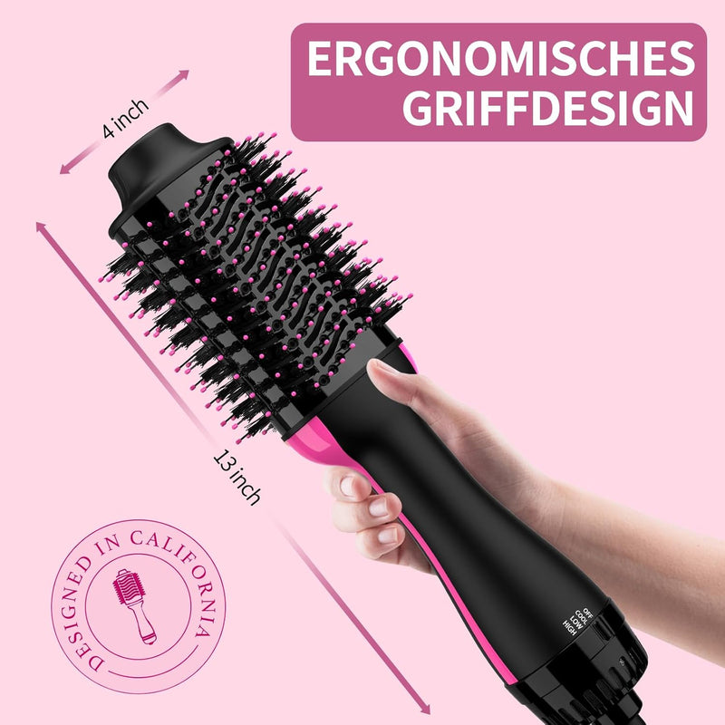 Sawop Warmluftbürste Rundbürstenföhn, Föhnbürste, Hairstyler Haartrockner Bürste in Einem, Verbesser