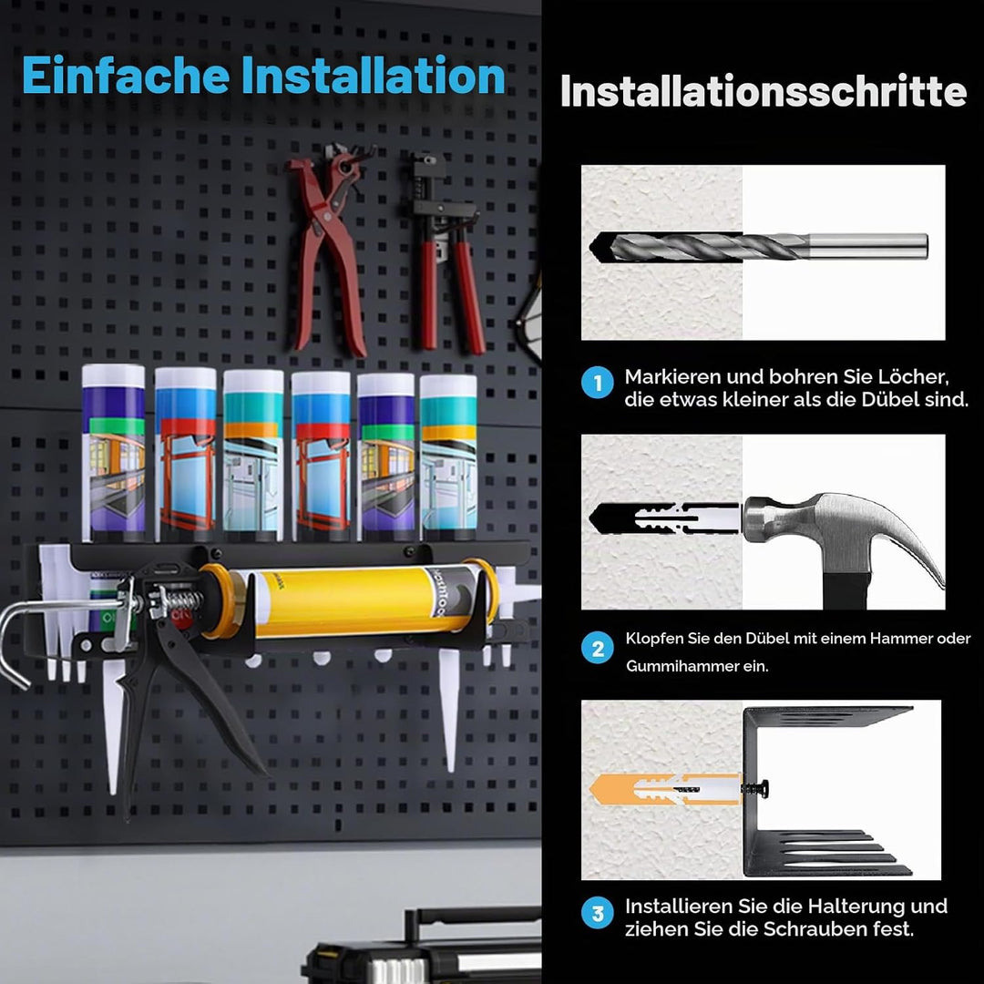 Silikonspritze Holder,Multifunktionaler Silikonhalter Spraydosierhalter, Aufbewahrungsregal Für Kart