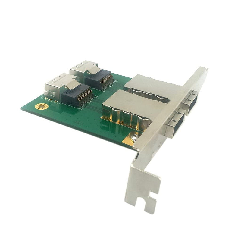 jser Dual Anschlüsse Mini-SAS SFF-8088 zu SAS 36-pin SFF-8087 PCBA weiblich Adapter mit PCI-Halterun