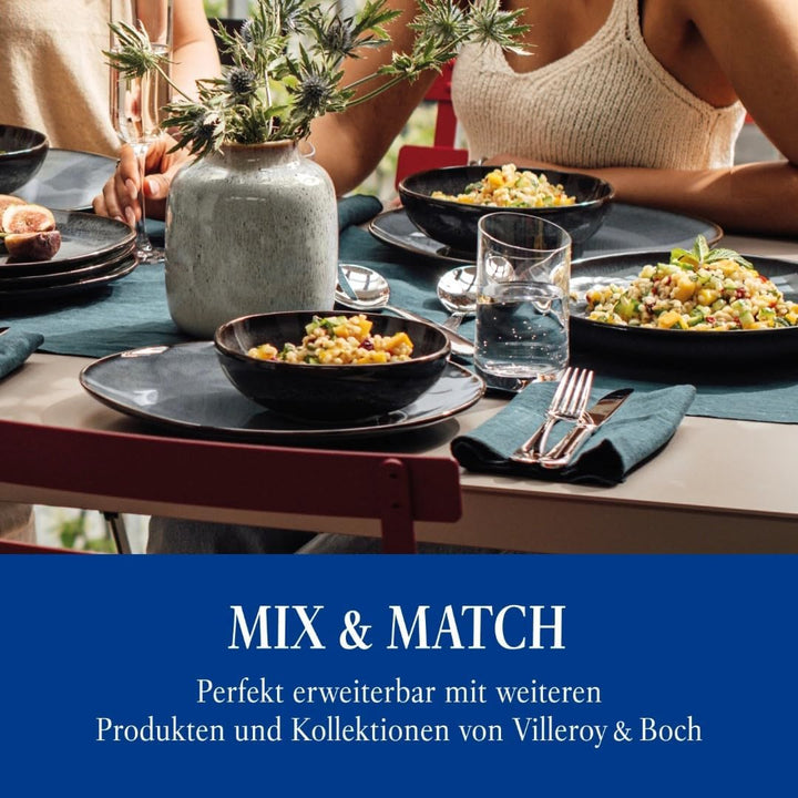 Villeroy & Boch – Oscar Tafelbesteck 68 teilig, 12 Personen, spülmaschinenfest, rostfrei, Besteck Ed