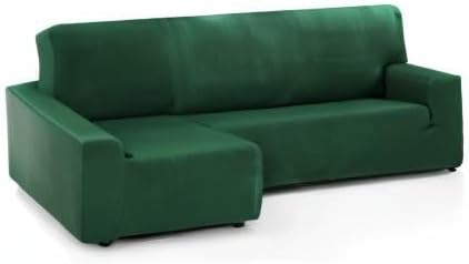 Martina Home - Elastischer Sofabezug, Modell Túnez, Eckteil Links, Stoff, Flaschengrün, 3-Sitzer, BR
