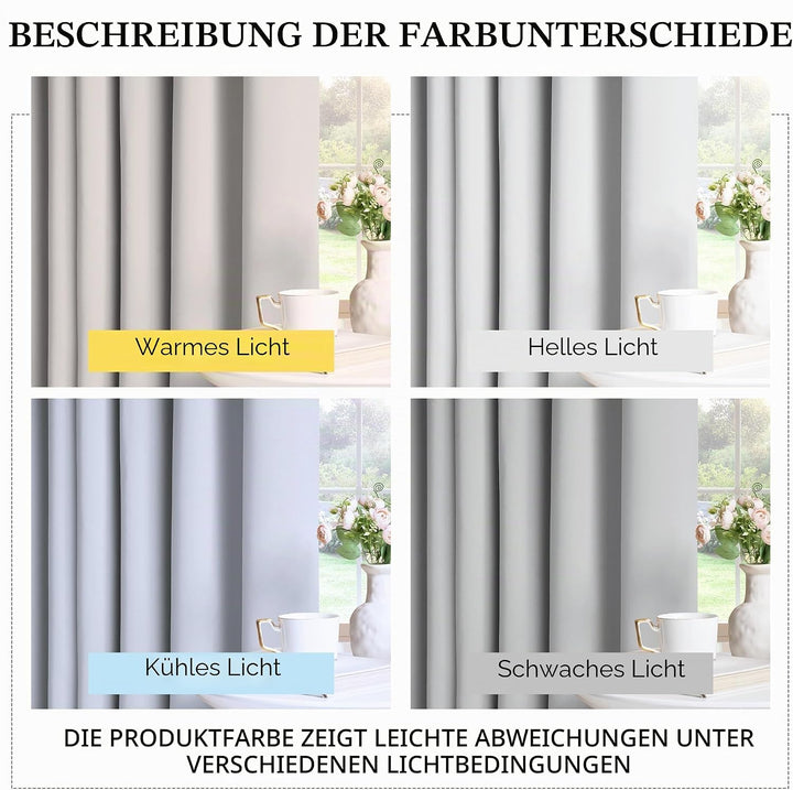 PONY DANCE Gardinen Kinderzimmer Mädchen - Schlaufenschal 2er Set Vorhänge mit Schlaufen Thermovorha