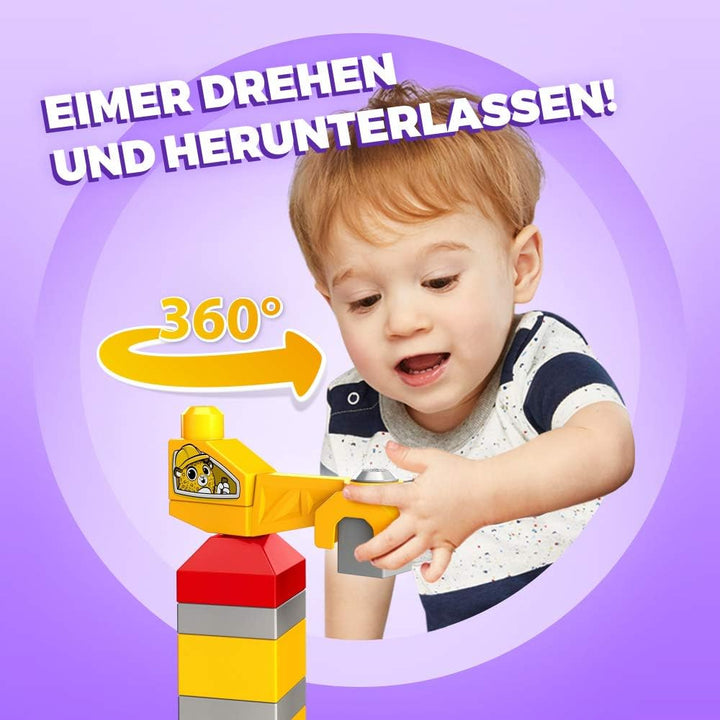 MEGA Bloks GRV37 - Guck-Guck Baustelle Bauset, Spielzeug ab 1 Jahr Baustelle (30 Teile), Baustelle (