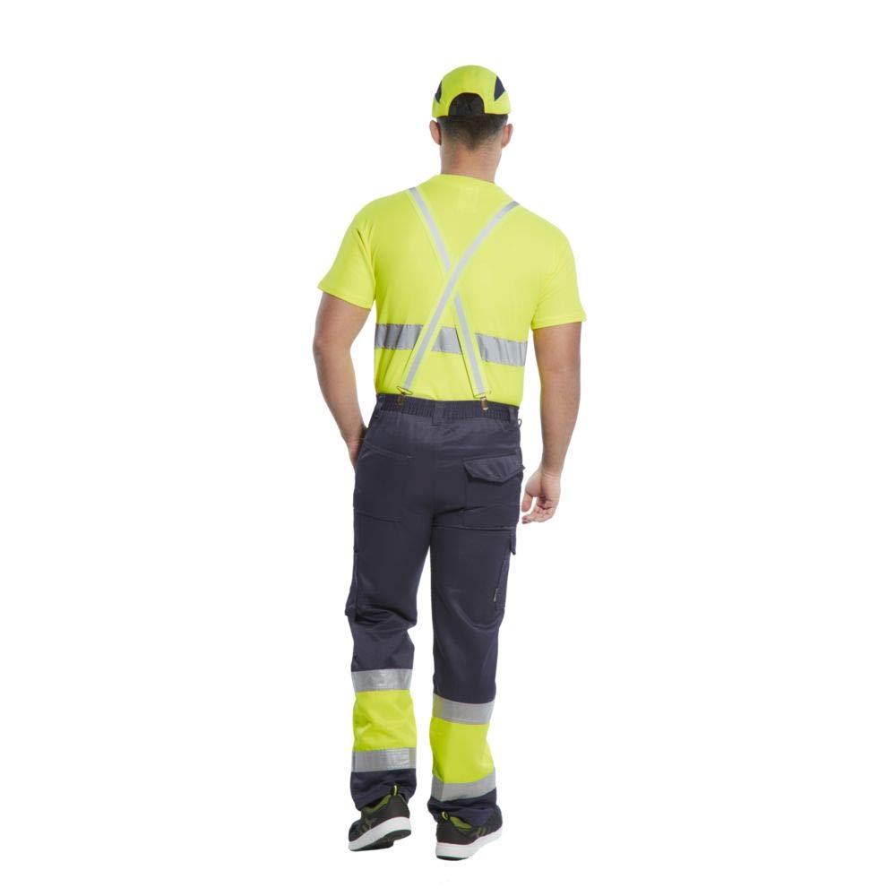 Portwest 2-farbige Warnschutz-Combat Hose, Grösse: XXL, Farbe: Orange/Marine, E049ONRXXL