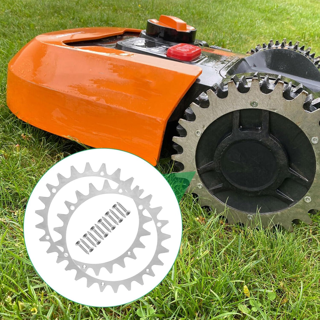 225mm Edelstahl Spikes für Worx Landroid L, Dicke Mähroboter Spikes mit 12 Edelstahlschrauben für La