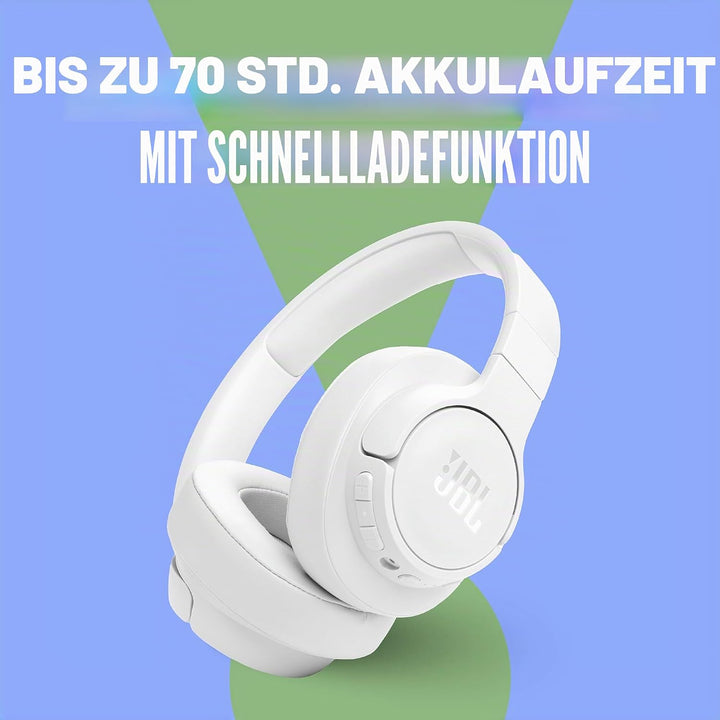 JBL Tune 770NC - Adaptive Noise Cancelling mit Smart Ambient Wireless Over-Ear Kopfhörer, Bluetooth