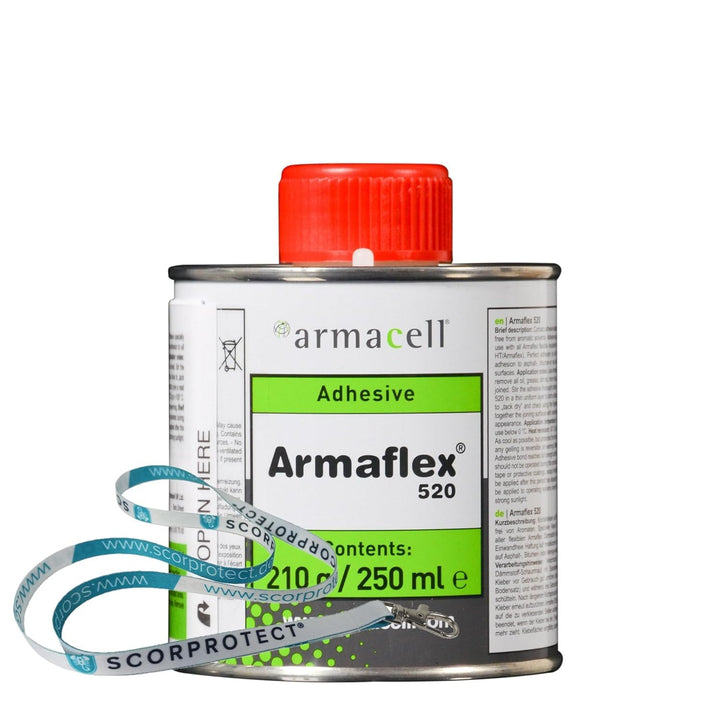 Armaflex Armacell Kleber 520 für Kautschuk-Platten und Schläuche 0,25 Liter Pinseldose + original Sc