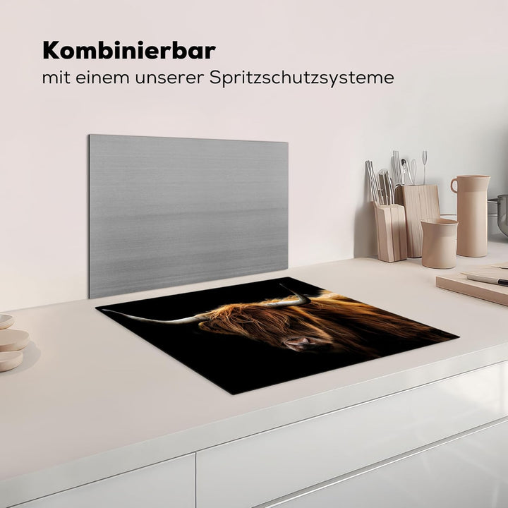 Herdabdeckplatte Einteilig Herdabdeckung Abdeckplatte für Ceranfeld Abdeckung Induktionskochfeld Auf