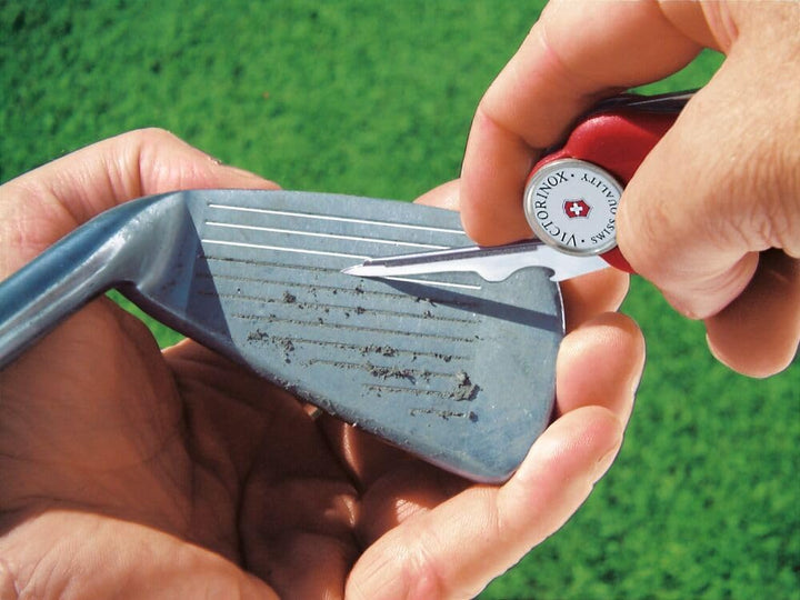 Victorinox Schweizer Taschenmesser, Golf Tool, Multitool, Outdoor, 10 Funktionen, Klinge, Reparatur-