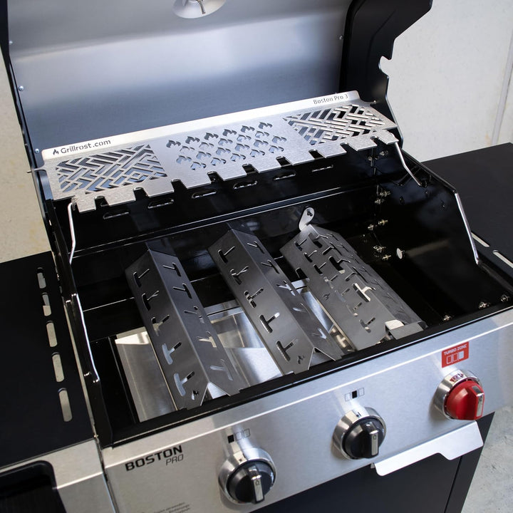 Grillrost.com Das Original Edelstahl Warmhalterost Enders Monroe Pro 4 - Multistation grillt 9 Keule
