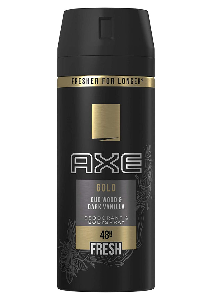6er Pack - AXE Deodorant/Bodyspray "Gold - Oud Wood & Dark Vanilla" - 150 ml