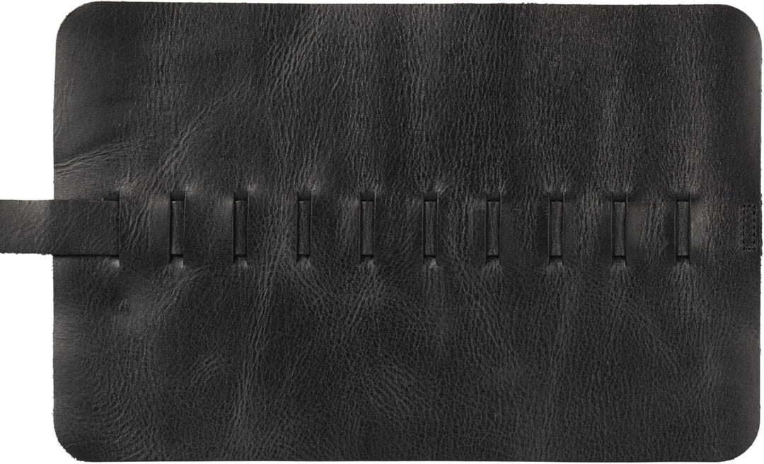 Londo Echtleder Stifterolle, Federmäppchen - Elegante Roll-up Stifterolle, Bleistift Wrap, Mäppchen,