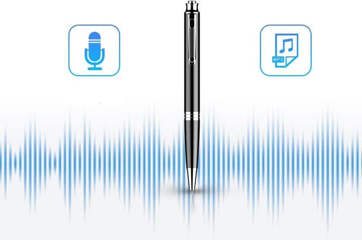 Pen Voice Recorder Q60 | 8GB USB-Aufnahmegerät | Diktiergerät mit Sprachaktivierung, 192kbps HD-Audi