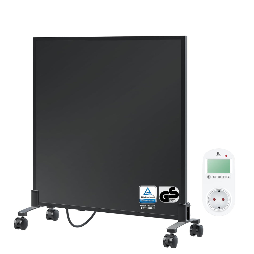 BR Bringer Infrarotheizung Standgerät - 300 Watt - Energiesparend - Mobile Elektroheizung mit Standf