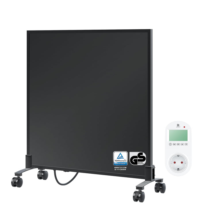 BR Bringer Infrarotheizung Standgerät - 300 Watt - Energiesparend - Mobile Elektroheizung mit Standf