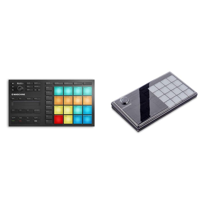 Native Instruments Mikro MK3, schwarz & Decksaver DS-PC-MIKROMK3 Klavier- oder Tastaturhülle Bundle