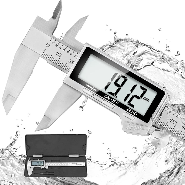 Messschieber Digitale 0-150mm/0-6 Zoll, IP54 Wasserdichte, Wasserdicht