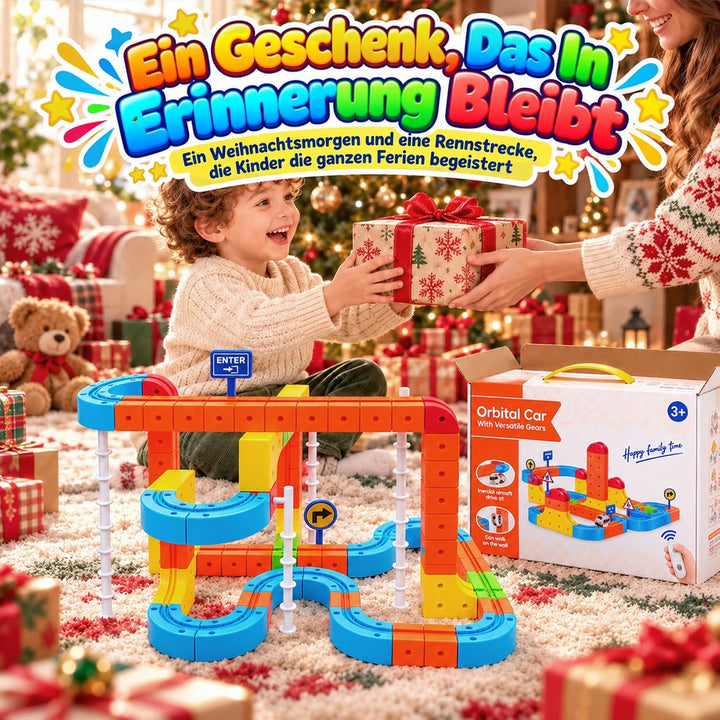154 Pcs Elektrisches Eisenbahn Set DIY Zugstrecken Spielzeug