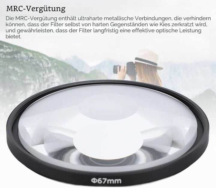 62 Mm Spiral-Halo-Kamera-Objektivfilter, Spiral-Halo-Prismenfilter, Optisches Glas, Spezialeffekte,