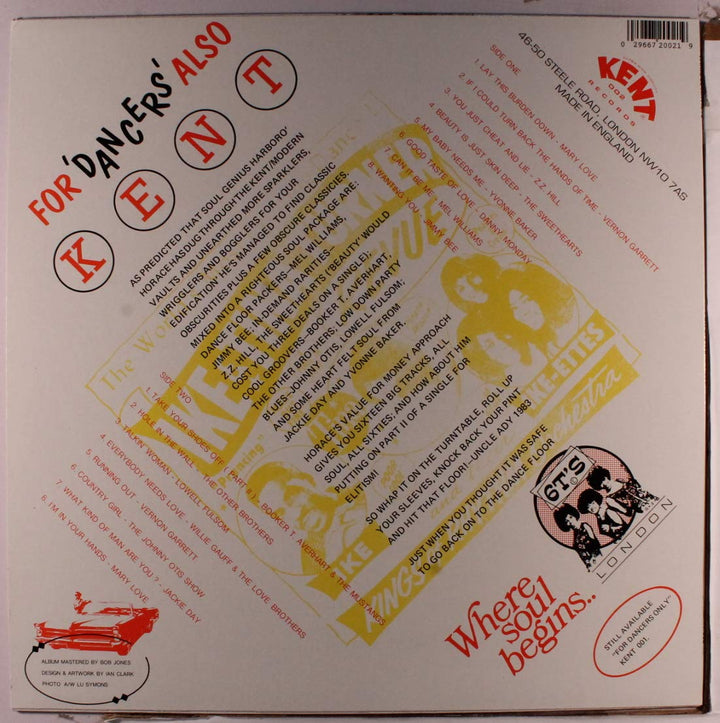 For Dancers Also, Vinyl
