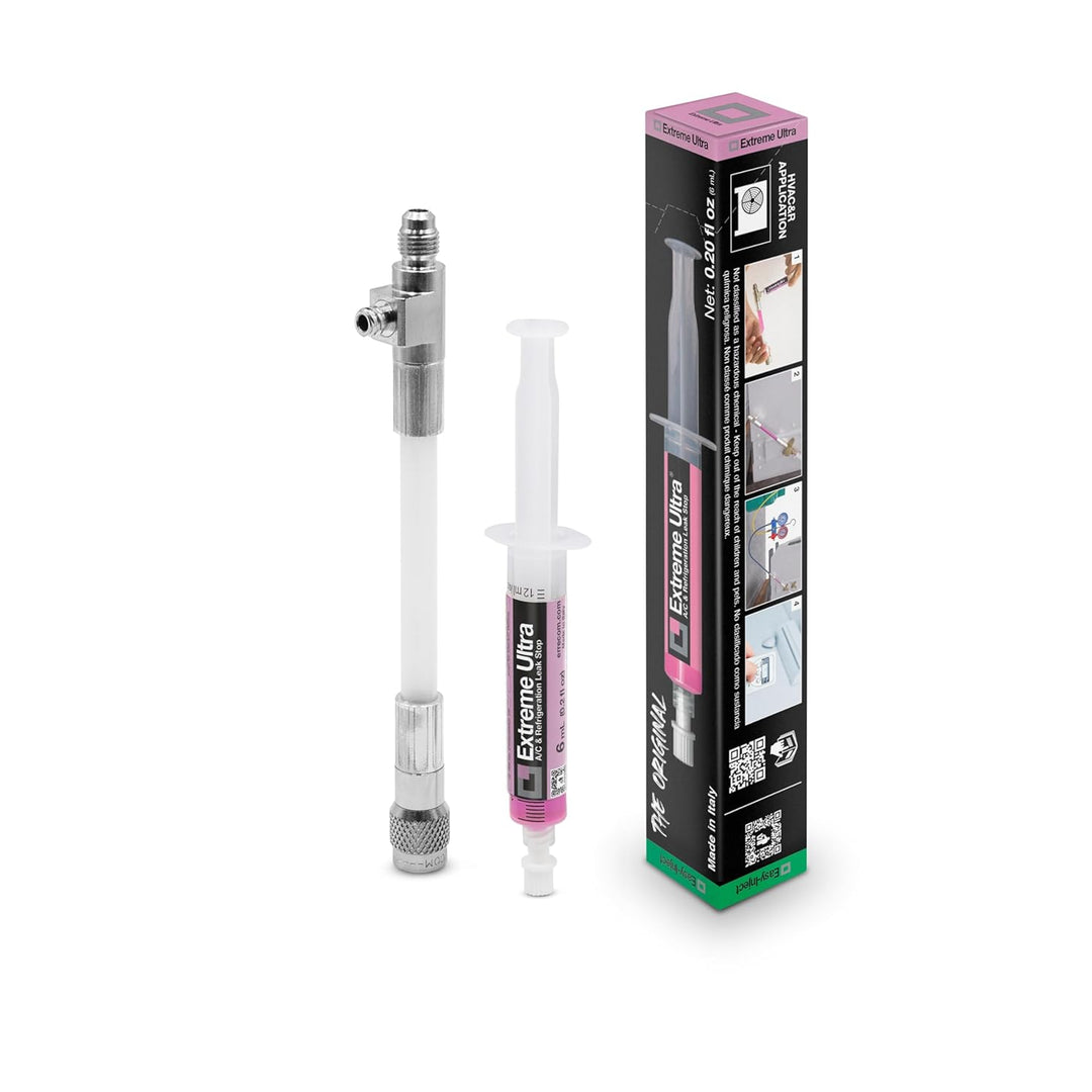 ERRECOM Extreme Ultra - 6 ml, Dichtungsmittel für Klimaanlagen und Kühlsysteme inklusive 1/4-und 5/1