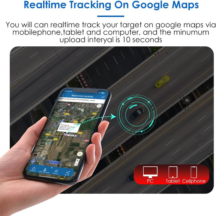TKMARS 4G GPS Tracker Mini-GPS-Tracker 60 Tage Standby Bei Bis zu 30 Tagen Normaler Nutzung,Wasserdi