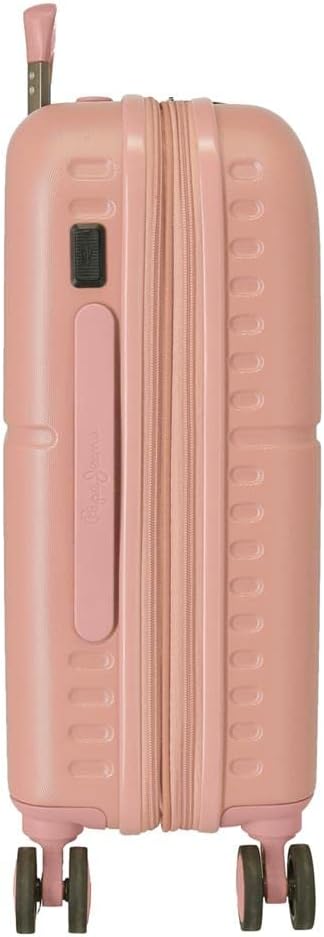 Pepe Jeans Chest Kabinentrolley, rosa, 40 x 55 x 20 cm, starr, ABS-Verschluss, integriert, 37 l, 2,7