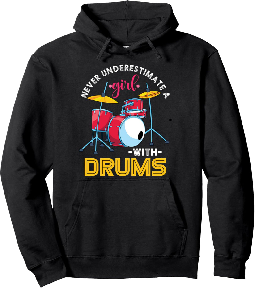 Schlagzeuger Drummer Geschenk Schlagzeug Mädchen Pullover Hoodie