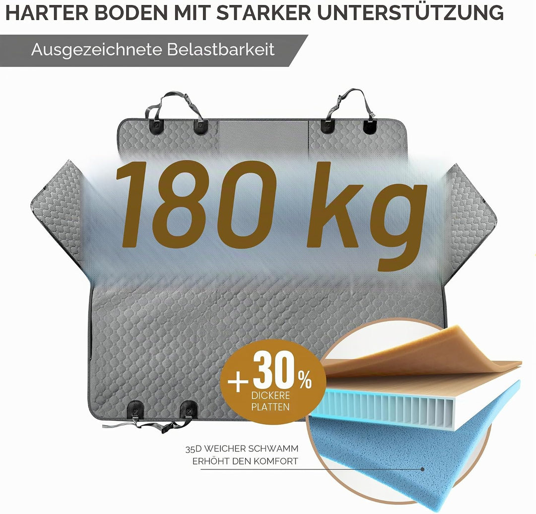 XL LKW-Rücksitzverlängerung für Hunde, grosse harte Unterseite, Hundeautositzbezug für Rücksitz, rob