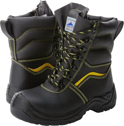 Portwest Steelite Fellgefütterter Sicherheitsstiefel S3 CI, Grösse: 45, Farbe: Schwarz, FW05BKR45 42