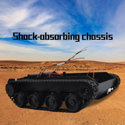 Tank Chassis, Smart Robot Car Tank Chassis Kit, Leichtes stossdämpftes Kunststoff Tankchassis DIY Ki