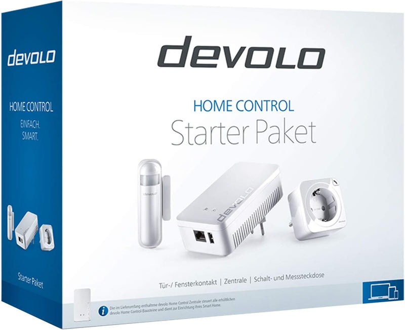 devolo Smart Home, Home Control Starter Paket, Z-Wave Hausautomation, Haussteuerung per App, Zentral