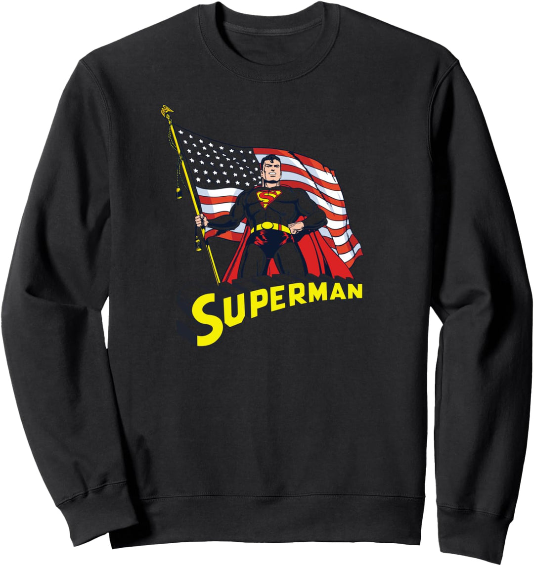 Superman American Flag Sweatshirt