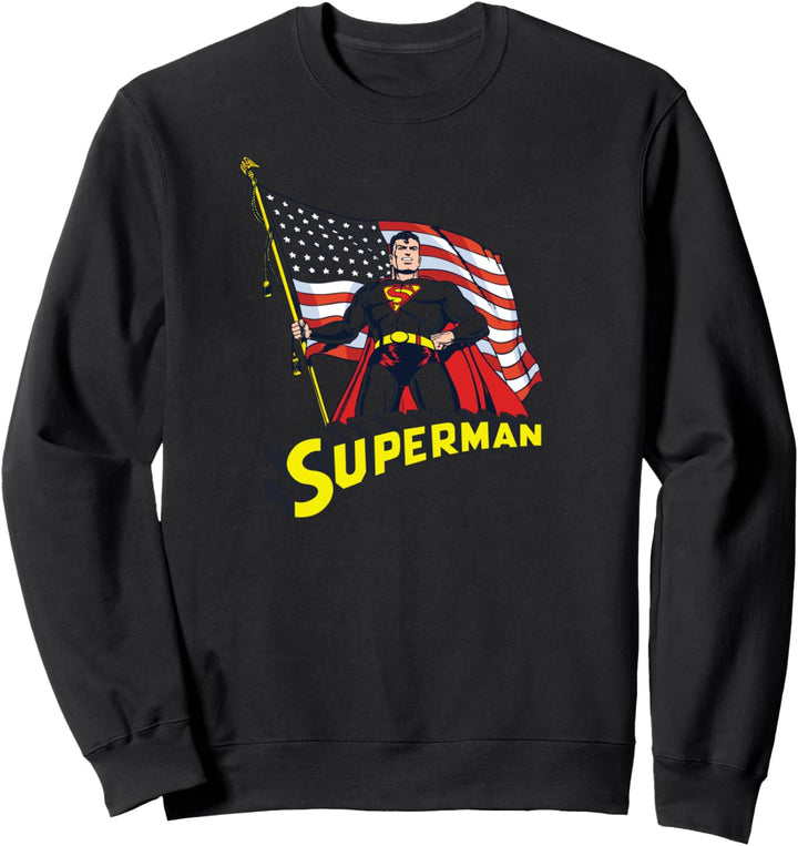 Superman American Flag Sweatshirt
