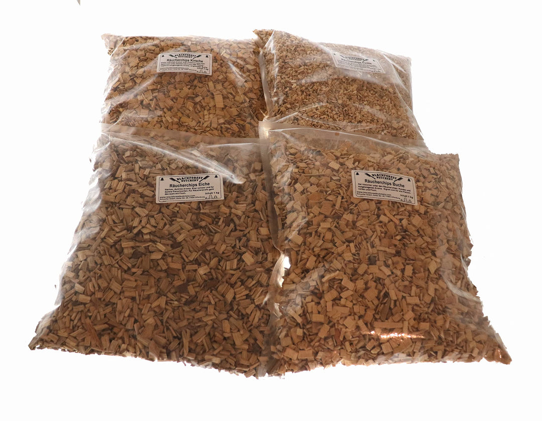 Schwarzwald Metzgerei Schaufler BBQ Räucherchips – BLACKFOREST Qualität – Raucharoma aus Fichte+Eich
