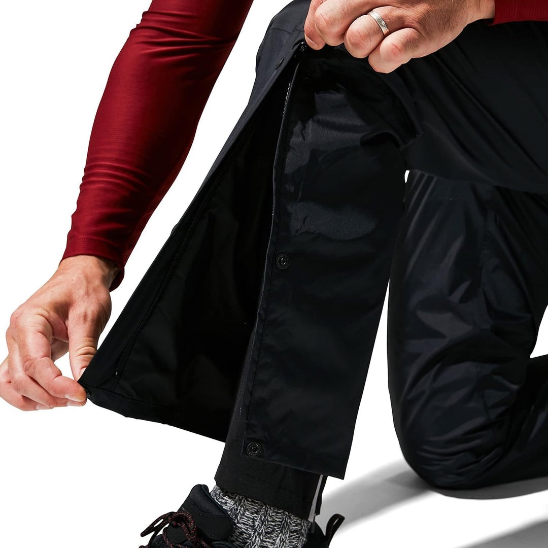Berghaus Herren Deluge Wasserdicht Atmungsaktive Überhose, Langlebige, Bequeme Regenhose Schwarz XS