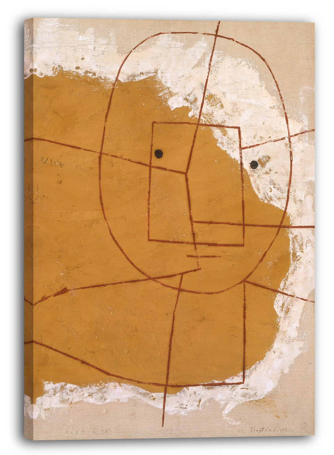 Printed Paintings Leinwand (60x80cm): Paul Klee - Einer, der versteht 60x80 cm, 60x80 cm