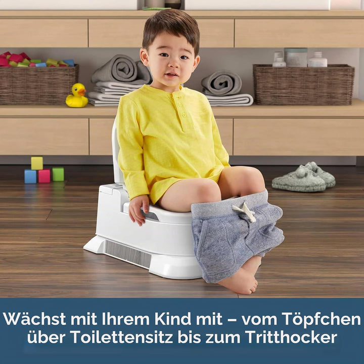 Fisher-Price GPN14-4-in-1 Premium Töpfchen – mitwachsendes Töpfchen, mit realistischen Geäruschen &amp;